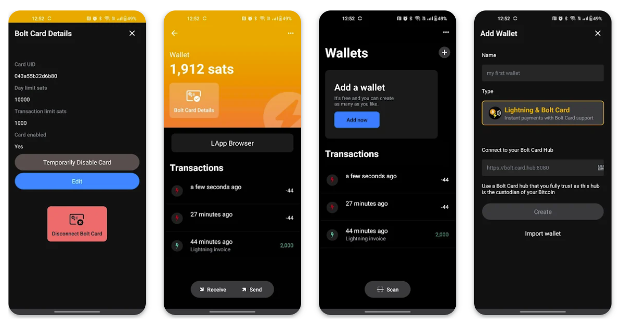 Bolt Card Wallet and Bolt Card Hub Are Now Live