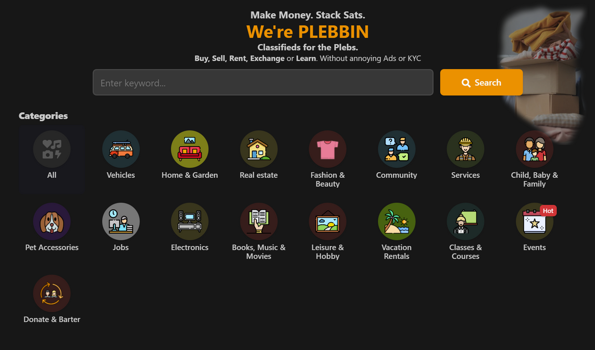 Plebbin: A Marketplace For Bitcoiners