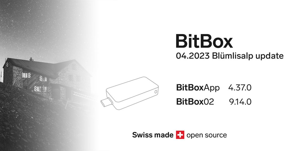 BitBox App v4.37: Blümlisalp Update