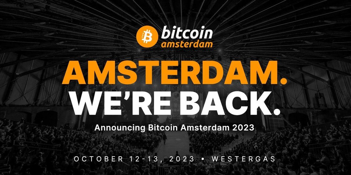Bitcoin Amsterdam 2023 Will Take Place on October 12-13