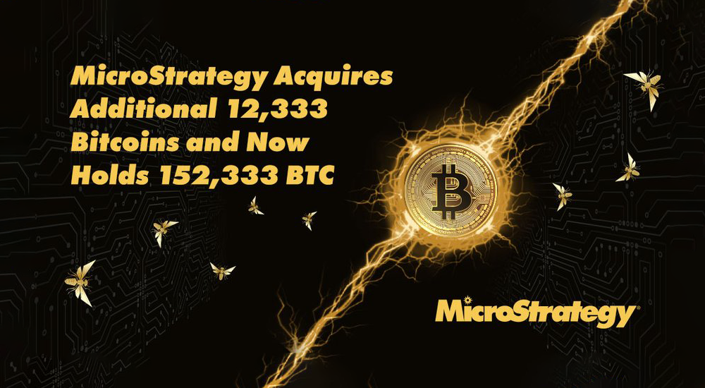 MicroStrategy Issued and Sold $333M Worth of Shares, Bought Another 12333 BTC