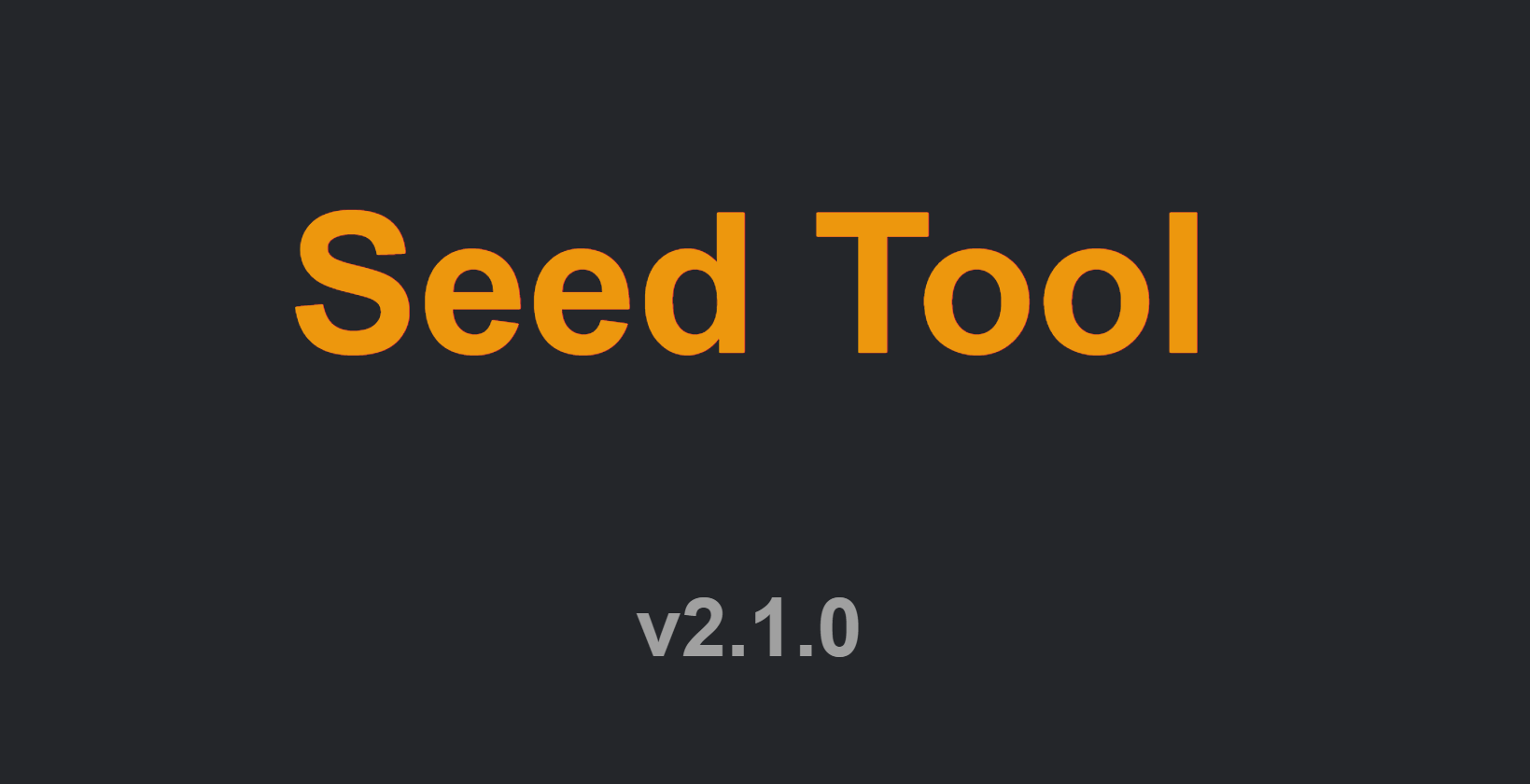 Seed Tool v2.1.0: Updated Styling and Bug Fixes