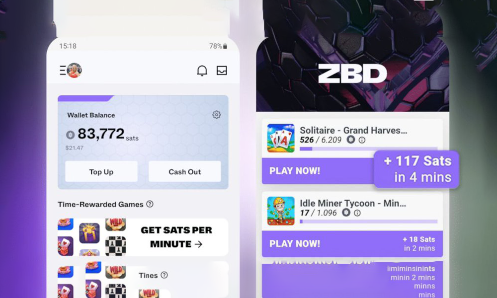 ZBD Launched Time-Based Bitcoin Rewards For Over 100 Android Games