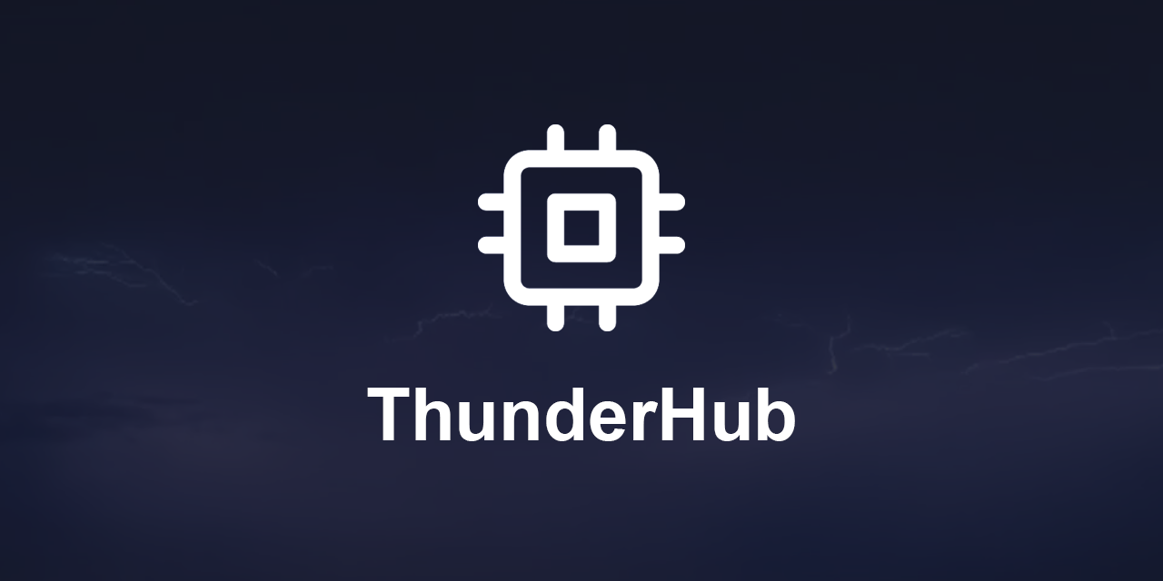 Thunderhub v0.13.20 Released