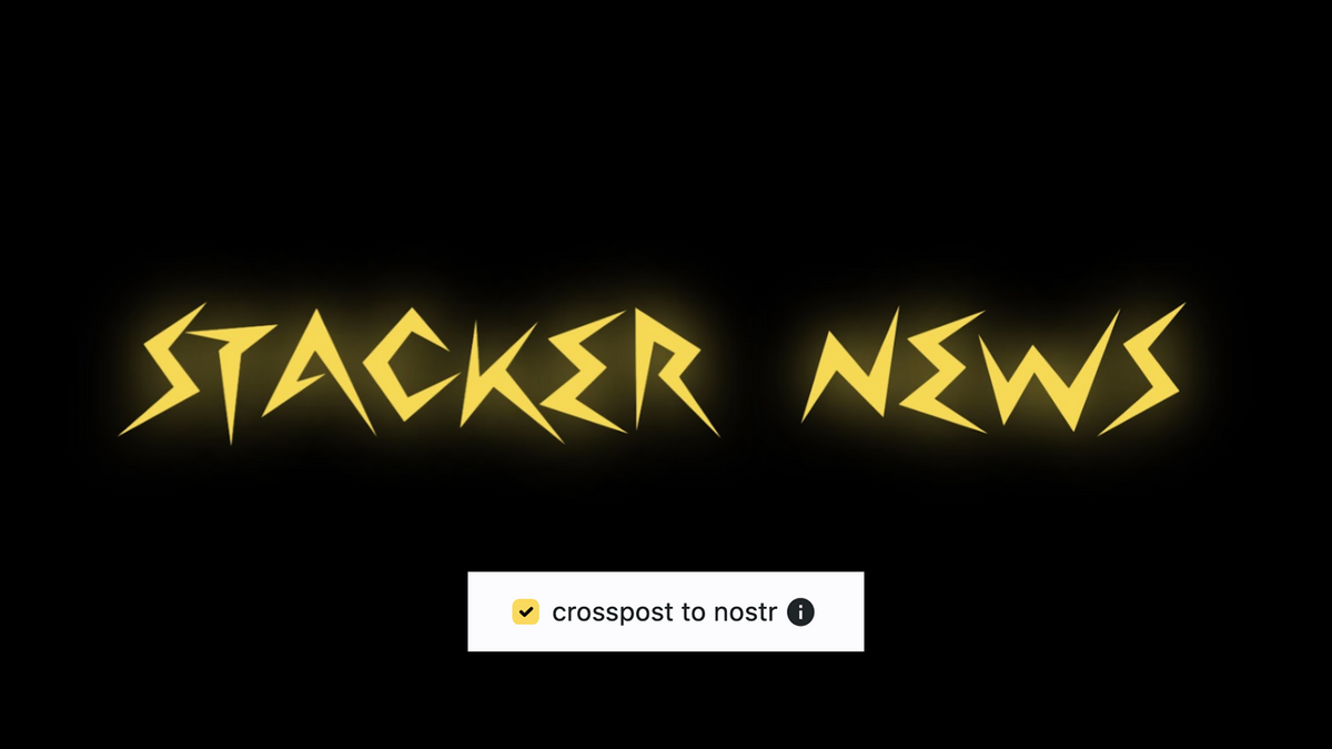 Stacker.News Added Nostr Crossposting, Quote Replies & More