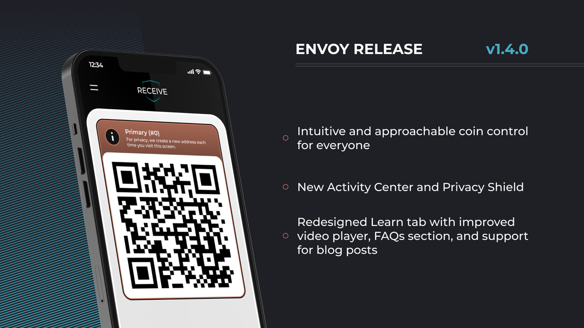 Envoy v1.4.0-beta: Intuitive Coin Control & More