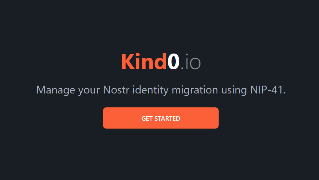 Kind0.io: Concept for Migrating Compromised Nostr Keys