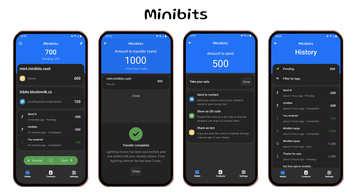 Minibits v0.1.4-beta: Bug Fixes & Improvements