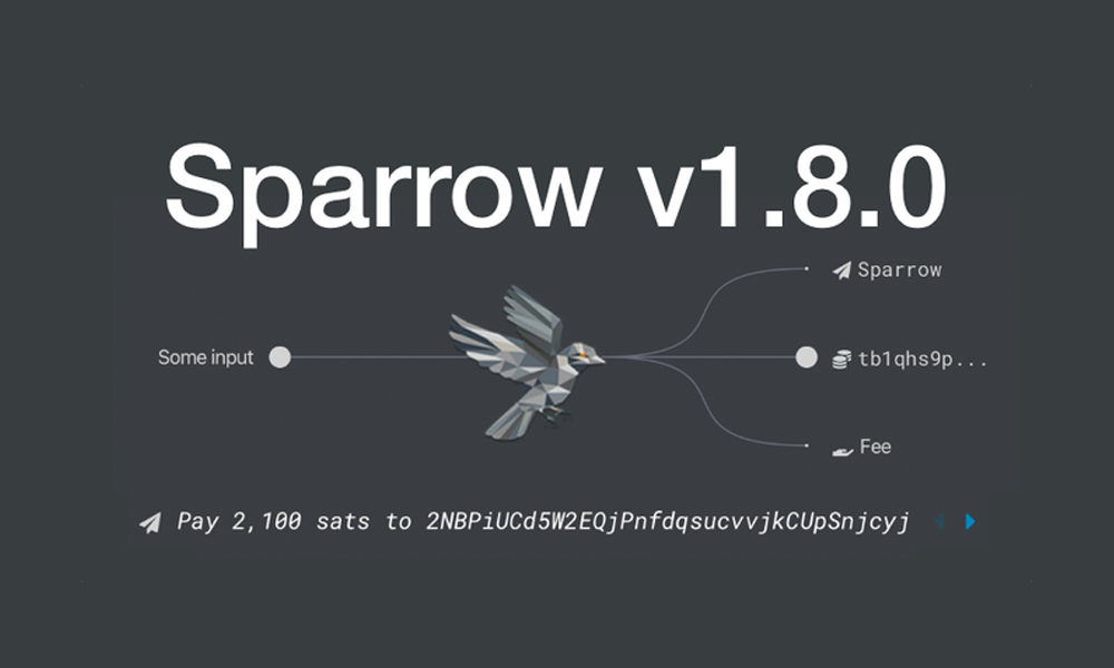 Sparrow Wallet v1.8.0: Transaction Diagram Captions, Open Wallets Search & More