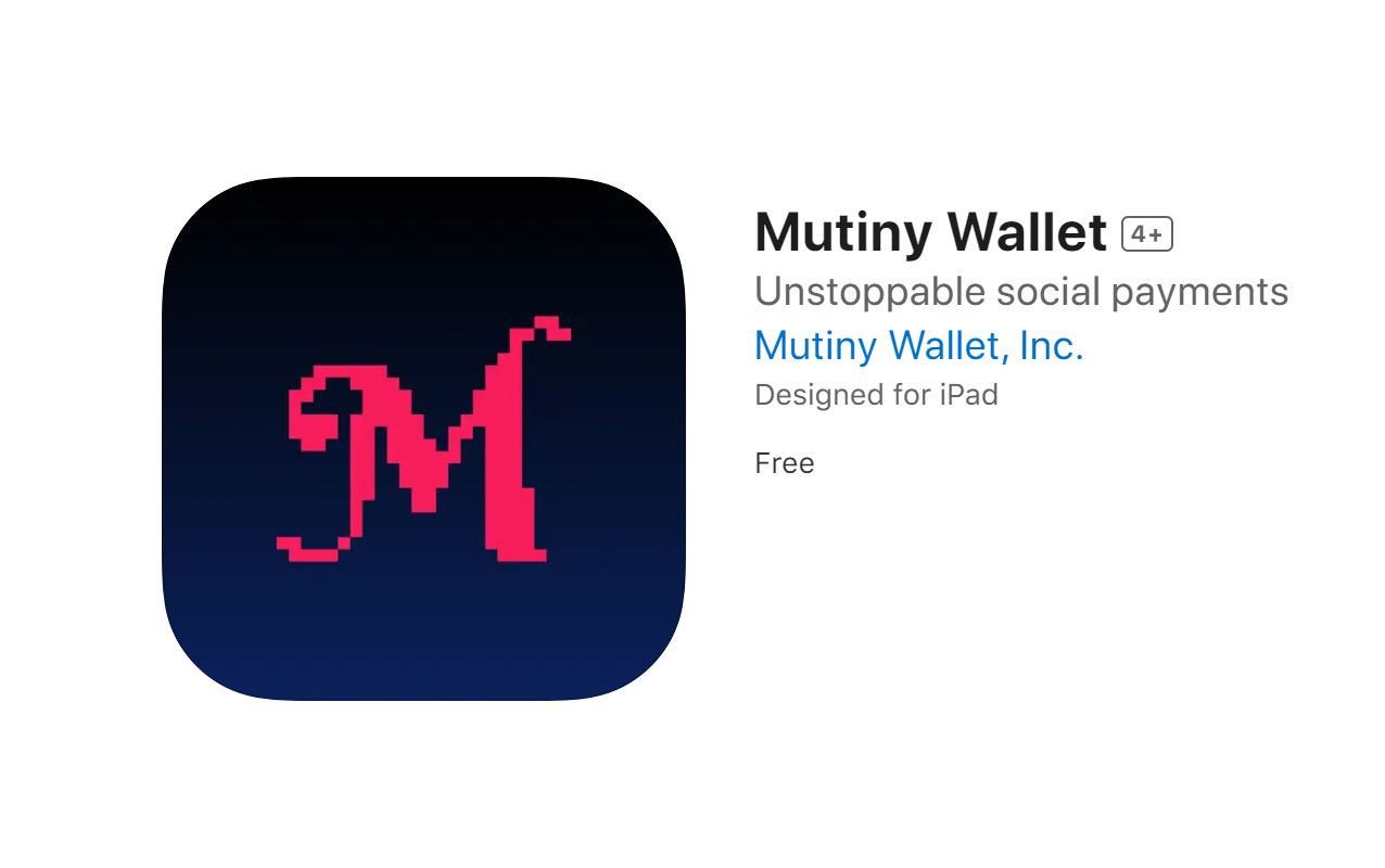 Mutiny Wallet App Is Now Available on iOS