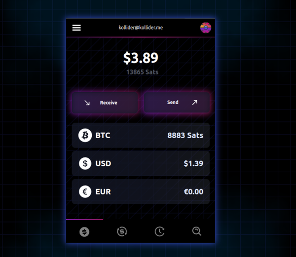 Kollider Wallet: Browser-based Lightning & Nostr Extension