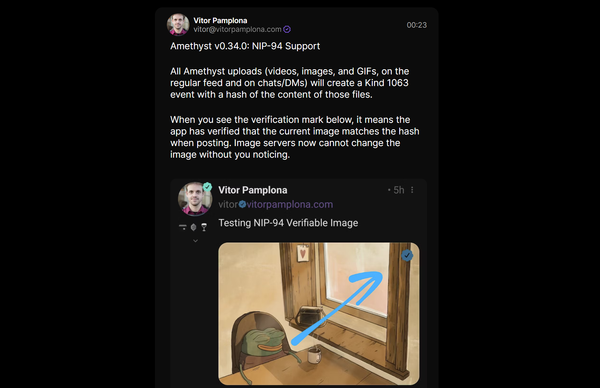 Amethyst v0.34.1: Support for NIP-94, Fixes