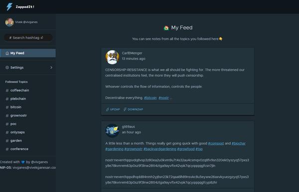 ZappedIt: Reddit-Style Client For Nostr