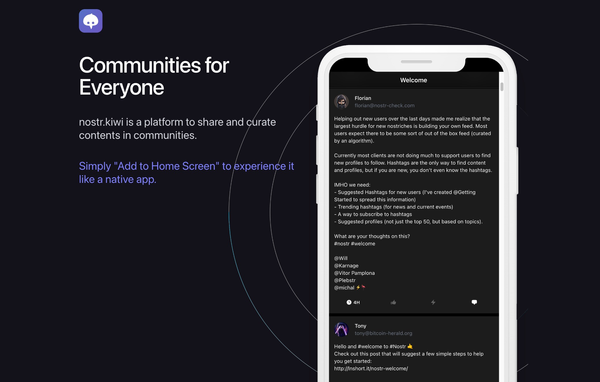 Nostr.Kiwi: Communities on Nostr