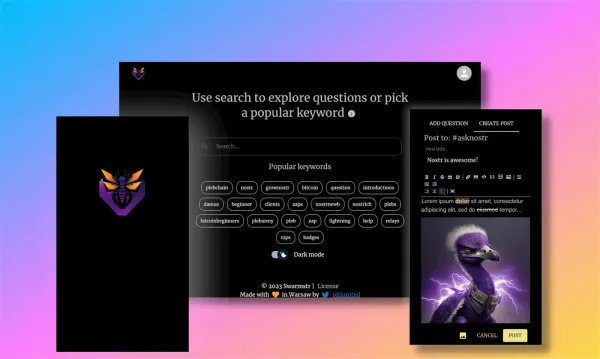 Swarmstr: Nostr Knowledge Hub for Curious Minds