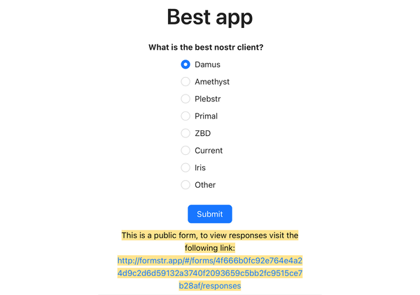 Formstr: Free and Open Source Alternative to Google Forms