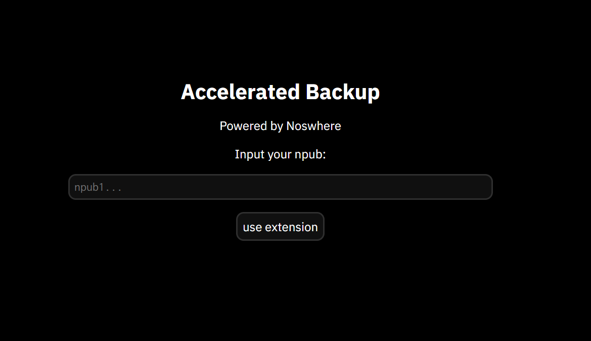 New.Nostryfied.Online: Accelerated Instant Nostr Backups