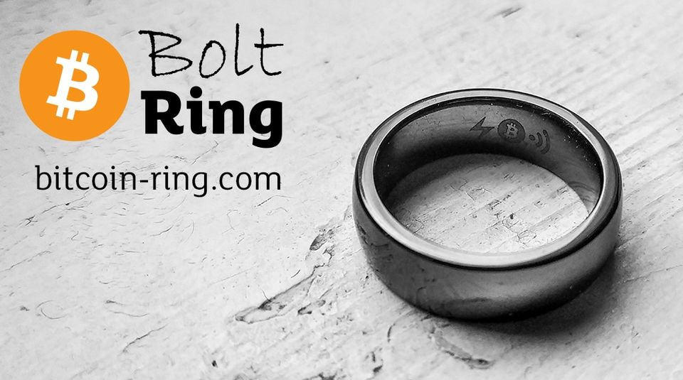 Bitcoin Bolt Ring: Contactless Lightning NFC Payment Ring