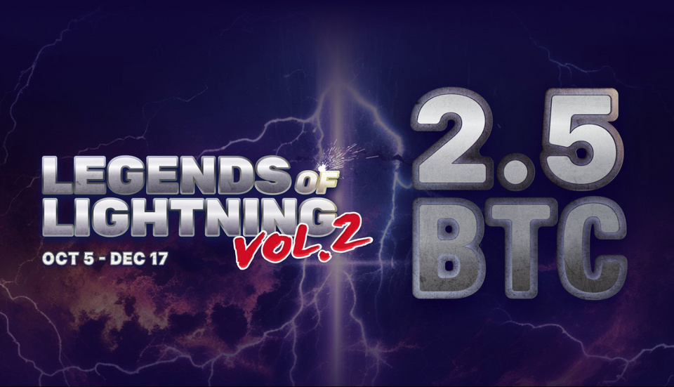 Legends of Lightning Vol. 2 To Take Place on October 5 - December 17
